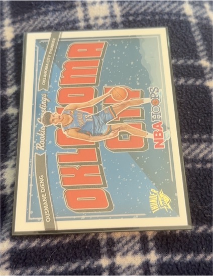 2022-23 Panini NBA Hoops Rookie Greetings #11 Ousmane Dieng — front