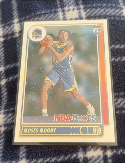 2021-22 Panini NBA Hoops #229 Moses Moody Rookie Card — front