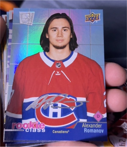 2020-21 Upper Deck Extended Series Rookie Class #RC-18 Alexander Romanov — front