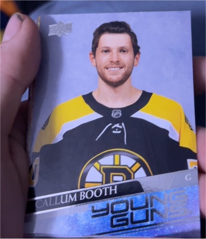 2020-21 Upper Deck Extended Series #704 Callum Booth — front