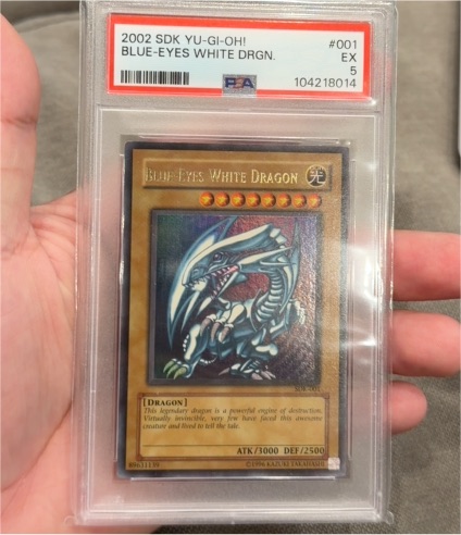 2002 Yu-Gi-Oh! SDK-001 Blue-Eyes White Dragon — front