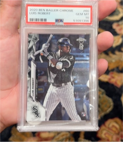 2020 Topps Chrome Ben Baller Chrome #60 Luis Robert — front
