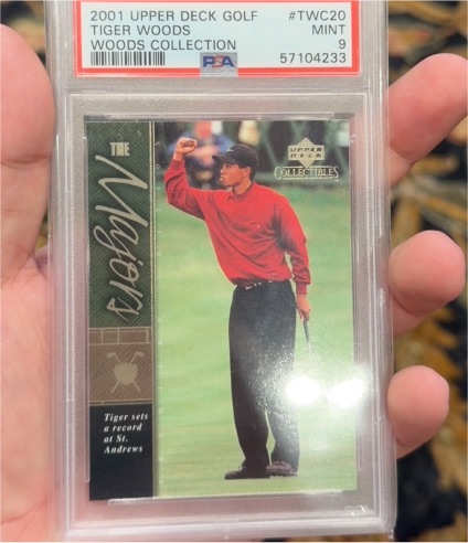 2001 Upper Deck Golf #TWC20 Tiger Woods The Majors — front