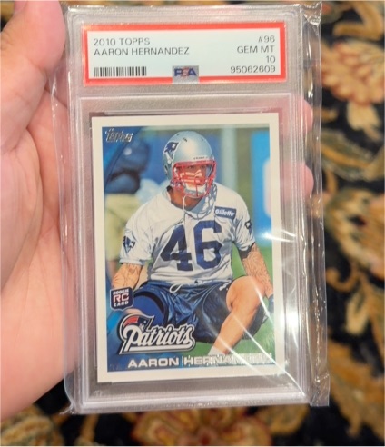 2010 Topps #96 Aaron Hernandez Rookie — front