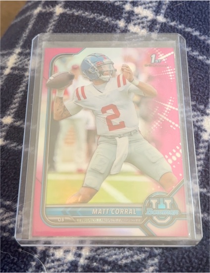 2021 Bowman University #5 Matt Corral — front