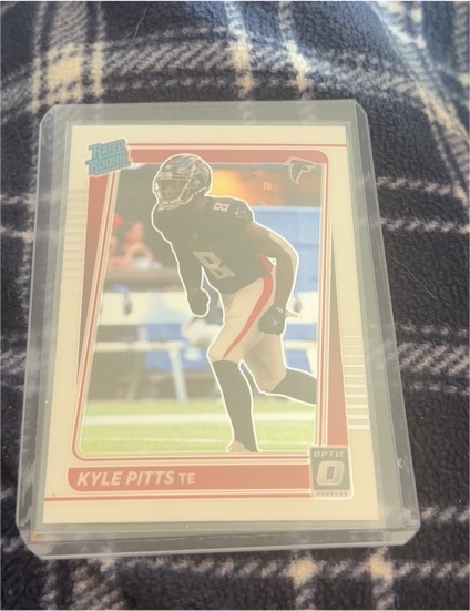 2021 Donruss Optic #211 Kyle Pitts Rated Rookie — front