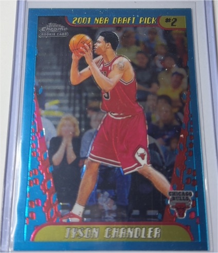2001-02 Topps Chrome #130 Tyson Chandler Rookie Card — front