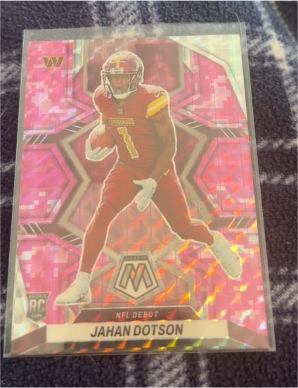 2022 Panini Mosaic #280 Jahan Dotson NFL Debut — front