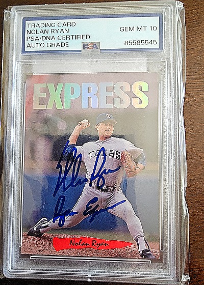 1993 Leaf Triple Play Nicknames #7 Nolan Ryan/Express — front