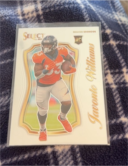 2021 Panini Select - Select Rookies Silver Prizm #SCR-24 Javonte Williams — front