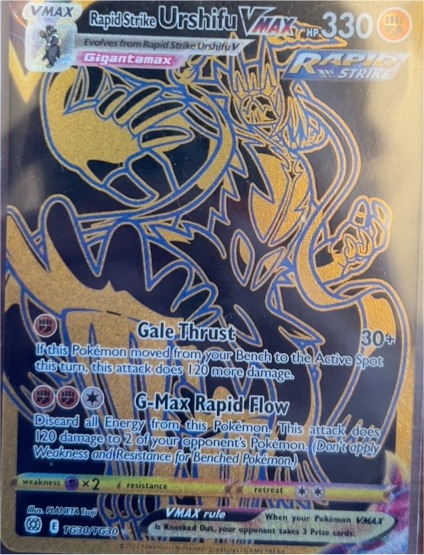 2022 Pokemon Brilliant Stars #TG30 Rapid Strike Urshifu VMAX — front