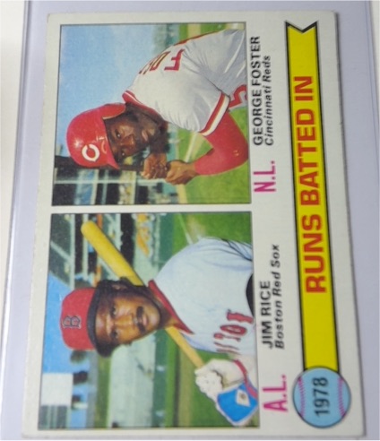 1979 Topps #3 1978 RBI Leaders Jim Rice / George Foster — front