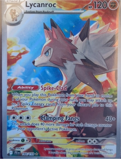 2025 Pokémon #166 Lycanroc — front