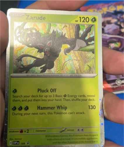 2023 Pokémon SV Black Star Promo #199 Zarude — front
