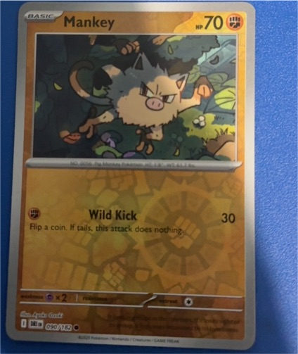 2025 Pokémon SV10: Destined Rivals #090 Mankey — front