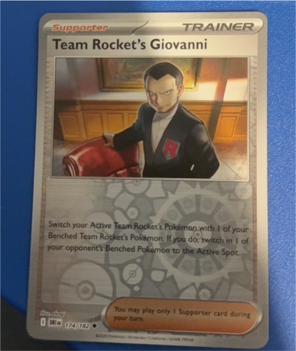2025 Pokémon Scarlet & Violet Destined Rivals #174 Team Rocket's Giovanni — front