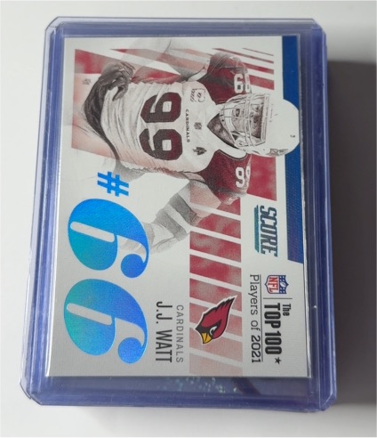 2022 Panini Score Top 100 #T99 J.J. Watt — front
