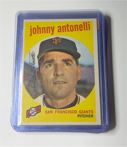 1959 Topps #377 Johnny Antonelli — front