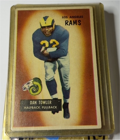 1955 Bowman #47 Dan Towler — front