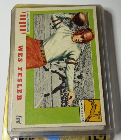 1955 Topps All American #End Wes Fesler — front