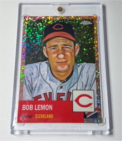 2022 Topps Chrome Platinum Anniversary #390 Bob Lemon — front