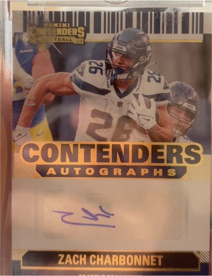 2024 Panini Contenders Football Contenders Autographs Zach Charbonnet — front