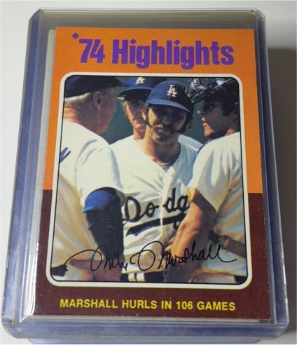 1975 Topps #6 Mike Marshall — front
