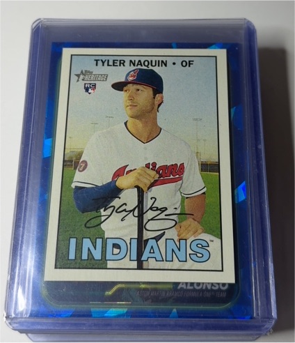 2016 Topps Heritage #714 Tyler Naquin — front