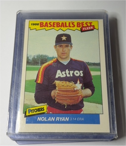 1986 Fleer Baseball's Best #30 Nolan Ryan — front