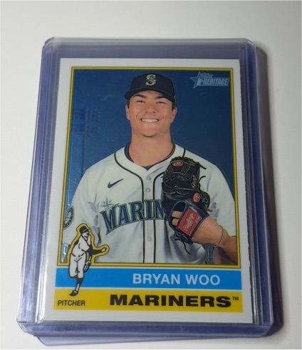 2025 Topps Heritage #494 Bryan Woo — front