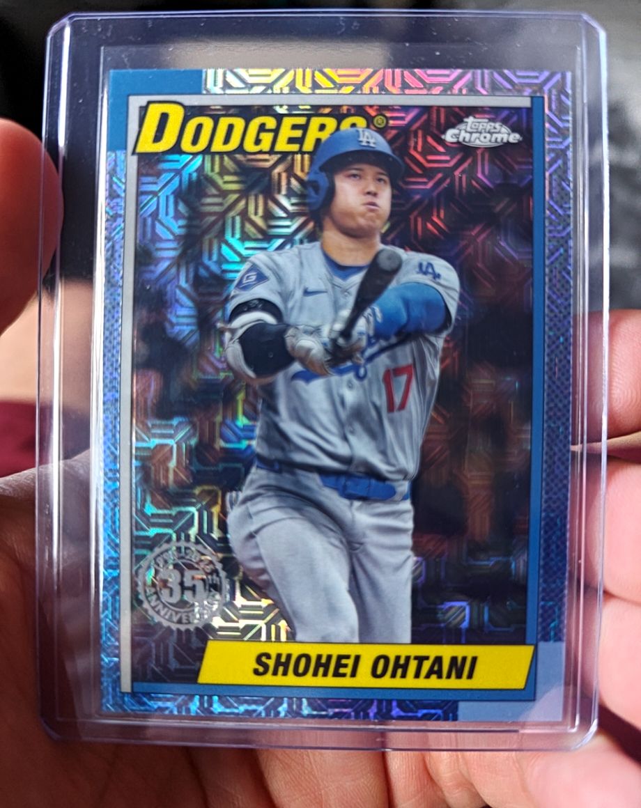 2025 Topps Chrome - 1990 Topps Baseball #90CB-7 Shohei Ohtani — front
