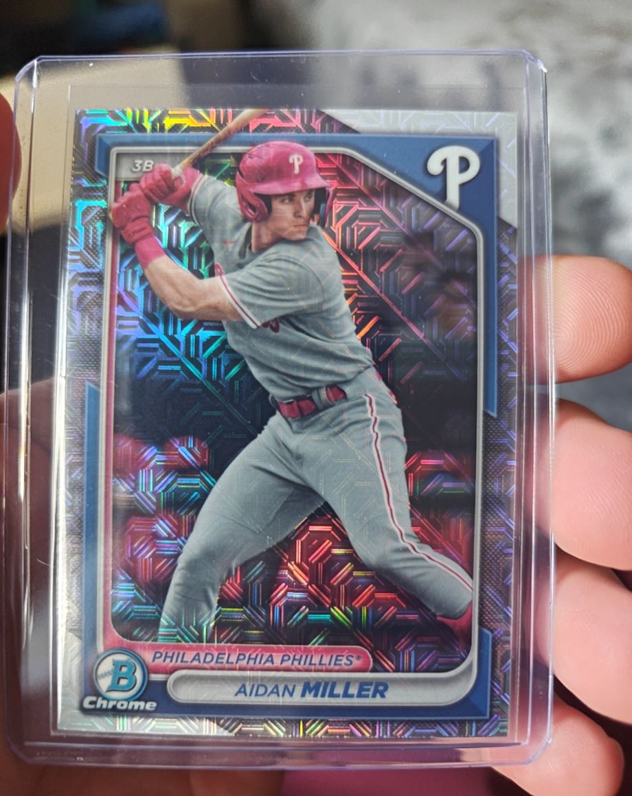 2024 Bowman Chrome #BCP-213 Aidan Miller — front