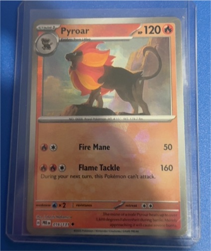 2025 Pokémon Scarlet & Violet Prismatic Evolutions #016 Pyroar — front