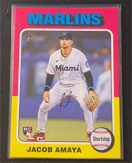 2024 Topps Heritage High Number #626 Jacob Amaya — front