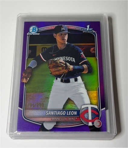 2025 Bowman Chrome #BCP-247 Santiago Leon — front