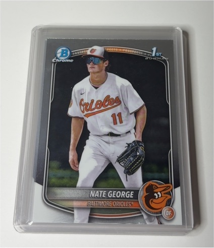 2025 Bowman Chrome #BCP-184 Nate George — front