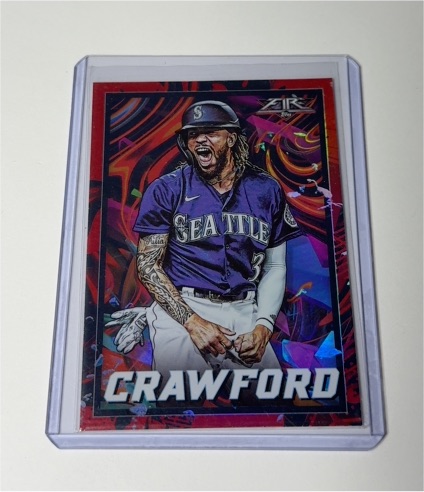2022 Topps Fire #113 J.P. Crawford — front