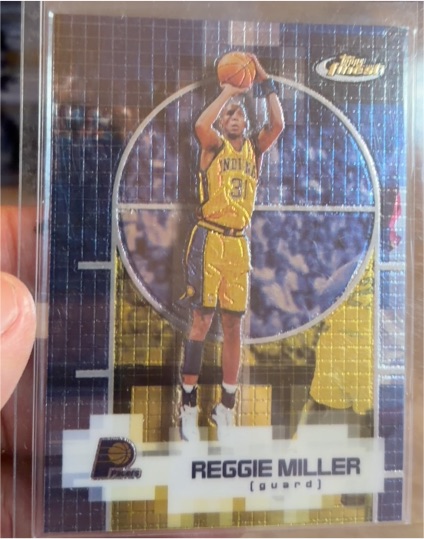 2000-01 Topps Finest #43 Reggie Miller — front