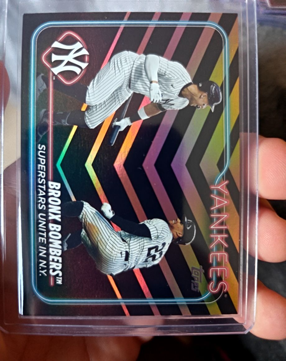 2024 Topps Update #US181 Aaron Judge / Juan Soto Bronx Bombers Veteran Combos — front