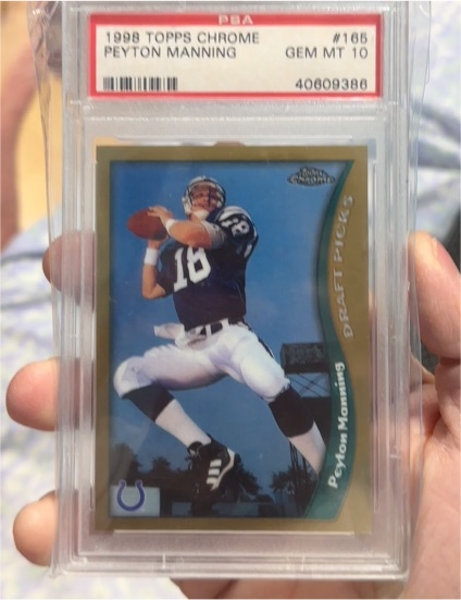 1998 Topps Chrome #165 Peyton Manning — front
