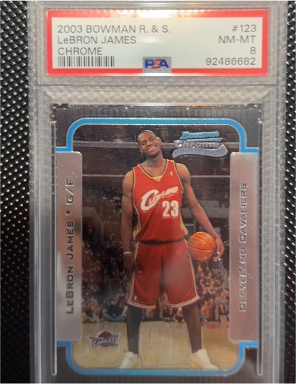 2003 Bowman Rookies & Stars #123 LeBron James — front