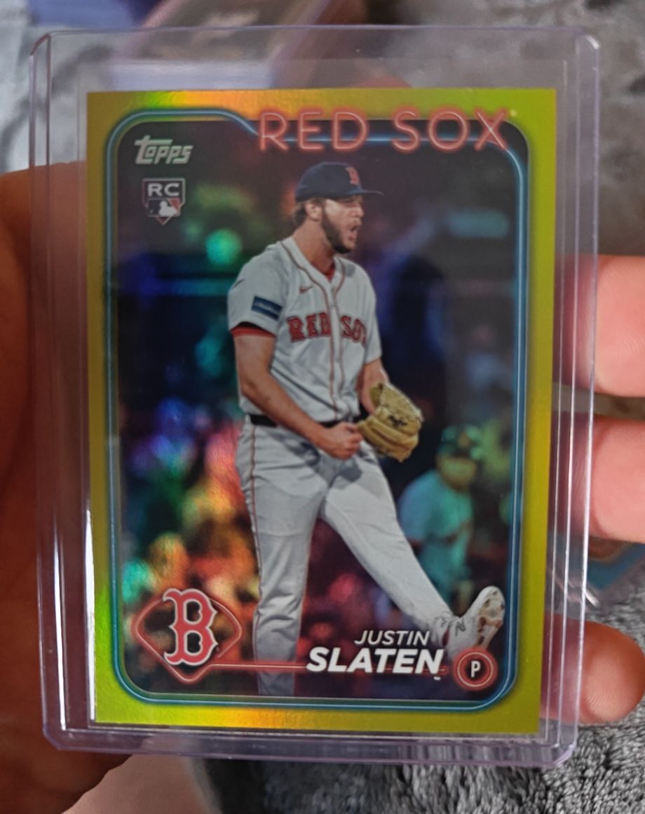 2024 Topps Update #US178 Justin Slaten Rookie Boston Red Sox RC — front