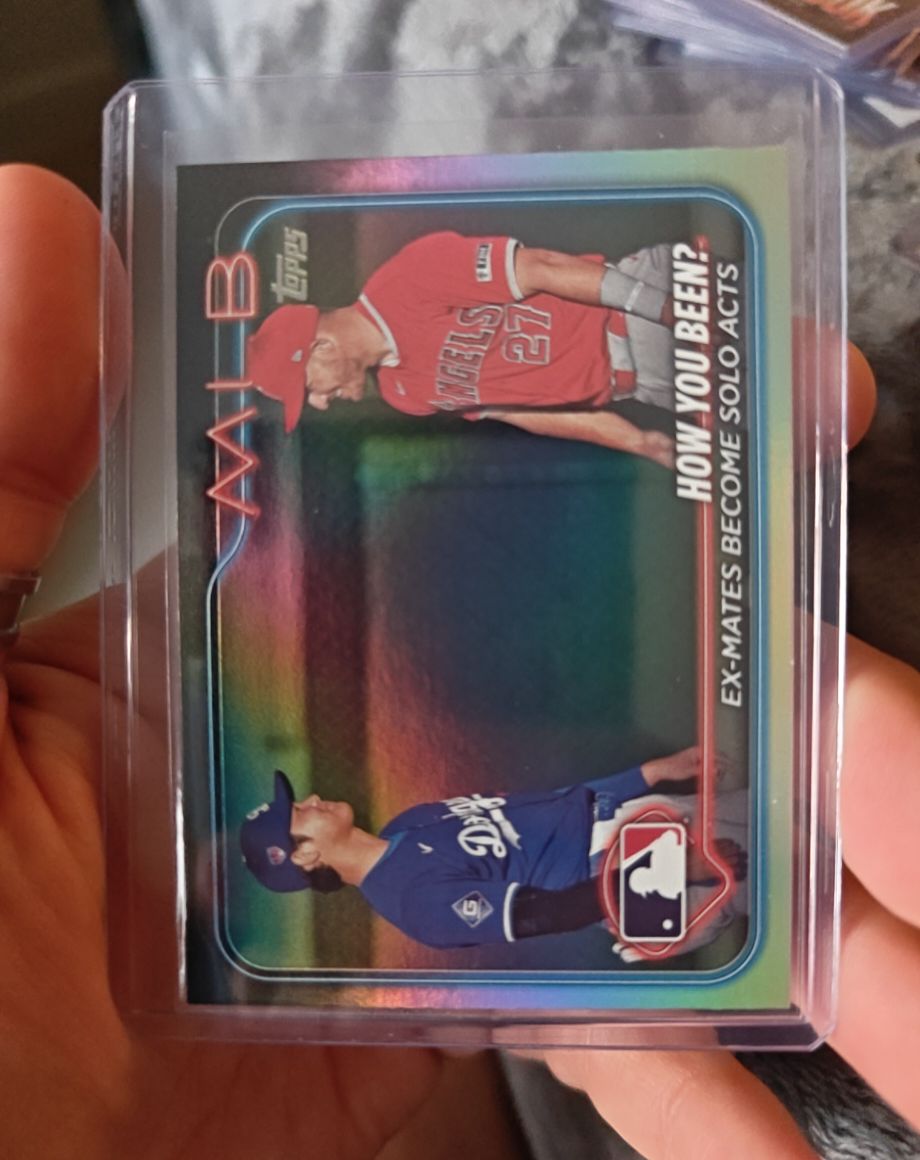 2024 Topps Update #US76 Shohei Ohtani / Mike Trout — front
