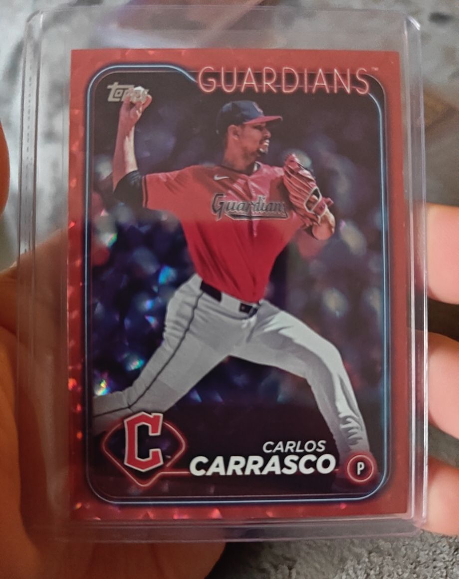 2024 Topps Update Series #US118 Carlos Carrasco Cleveland Guardians — front