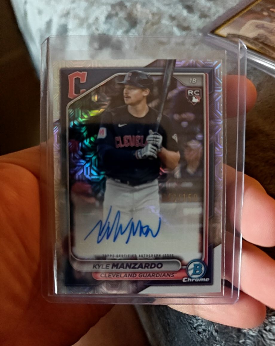 2024 Bowman Chrome #CRA-KM Kyle Manzardo — front