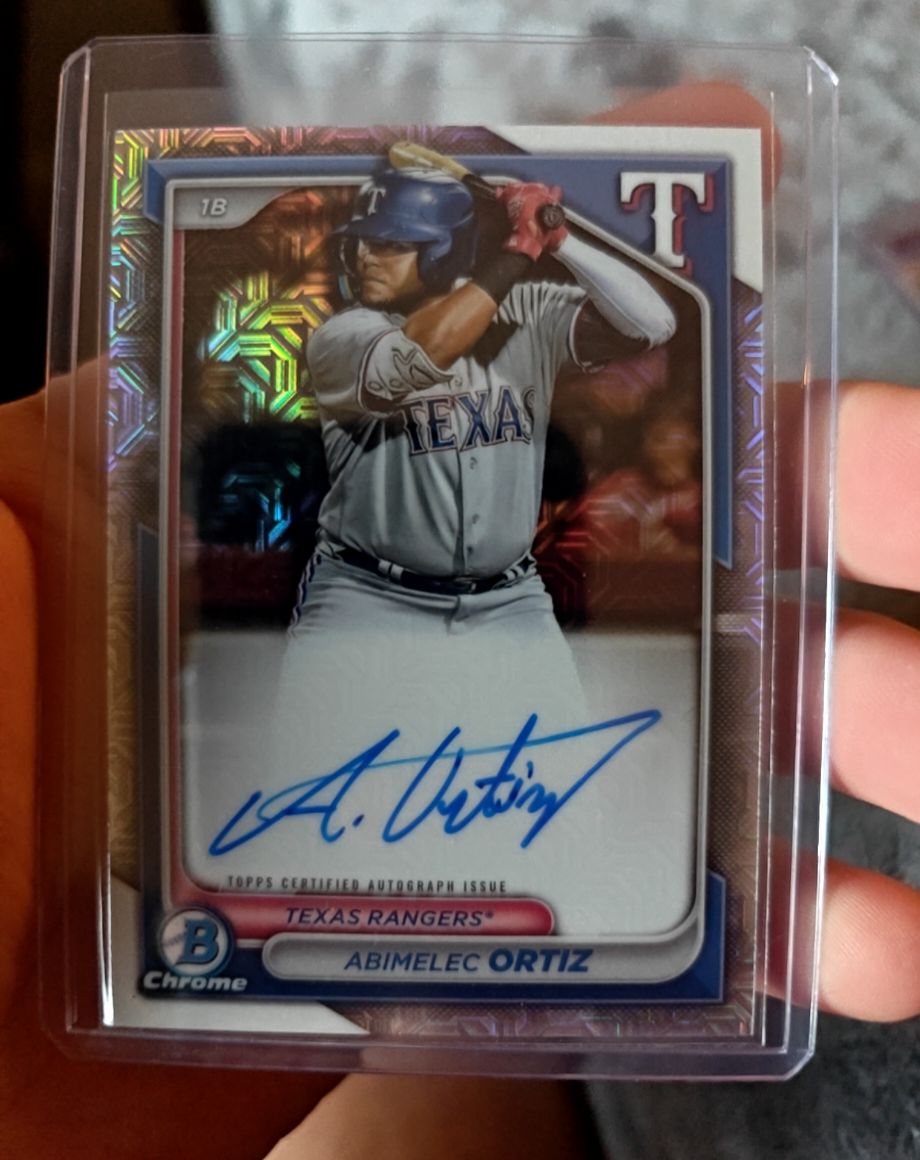 2024 Bowman Chrome Mega Box Mojo #BMA-AO Abimelec Ortiz — front