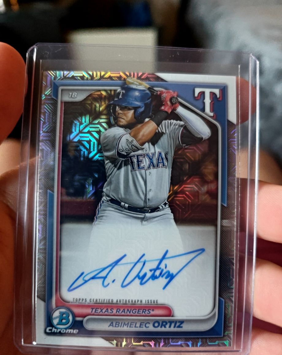 2024 Bowman Chrome Mega Box #BMA-AD Abimelec Ortiz — front
