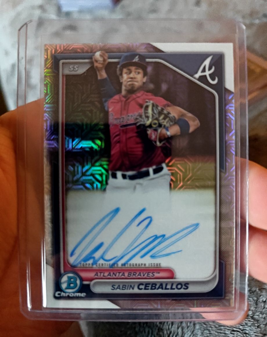 2024 Bowman Chrome #BMA-SC Sabin Ceballos — front