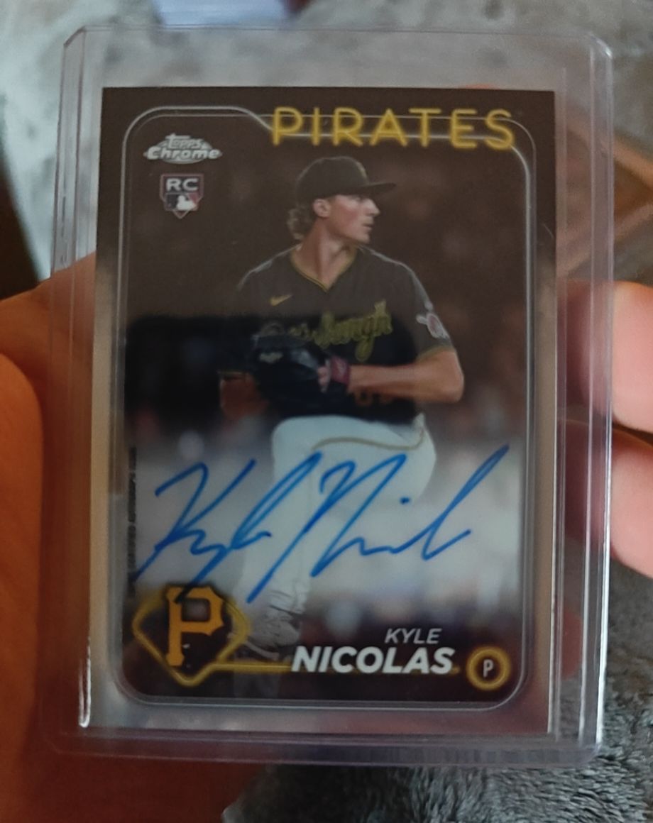 2024 Topps Chrome Rookie Autographs #RA-KN Kyle Nicolas — front