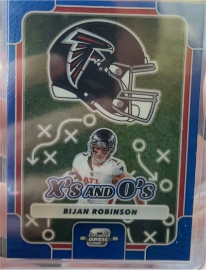 2024 Panini Contenders Optic #XO-BIR Bijan Robinson X's and O's — front